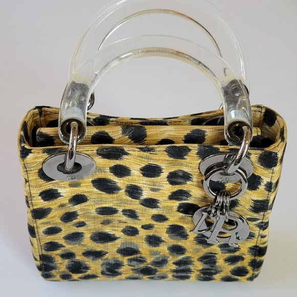 ✨HOST PICK✨ Lady DIOR Mini Leopard Cloth - Vintage & Rare - Picture 6 of 8